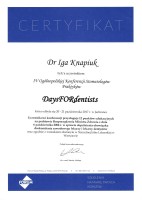 certyfikat Iga Knapiuk