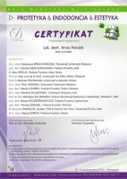 certyfikat Anna Pensiek