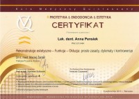 certyfikat Anna Pensiek