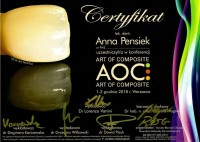 certyfikat Anna Pensiek
