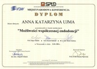 certyfikat Anna Pensiek
