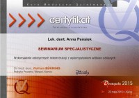 certyfikat Anna Pensiek