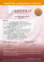 certyfikat Anna Pensiek