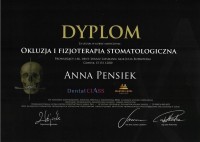 certyfikat Anna Pensiek