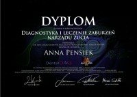 certyfikat Anna Pensiek