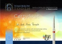 certyfikat Anna Pensiek