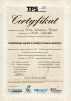certyfikat Anna Pensiek