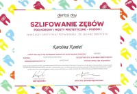 Karolina Rental-Piwowarczyk Certyfikat