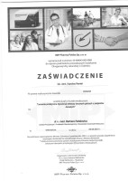 Karolina Rental-Piwowarczyk Certyfikat